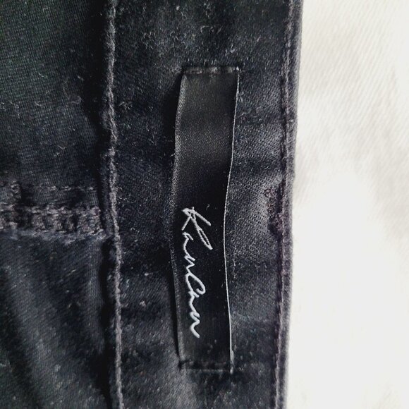 Kancan Womens Cut Off Jean Shorts Size 3/25 Dark Wash Raw Hem Stretch Nwt - Picture 2 of 8